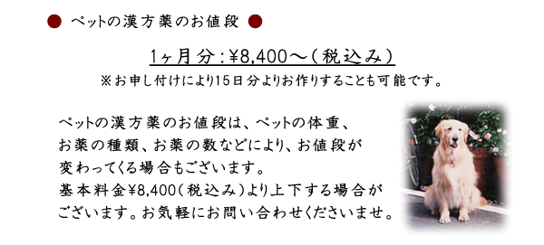 ペット用漢方薬